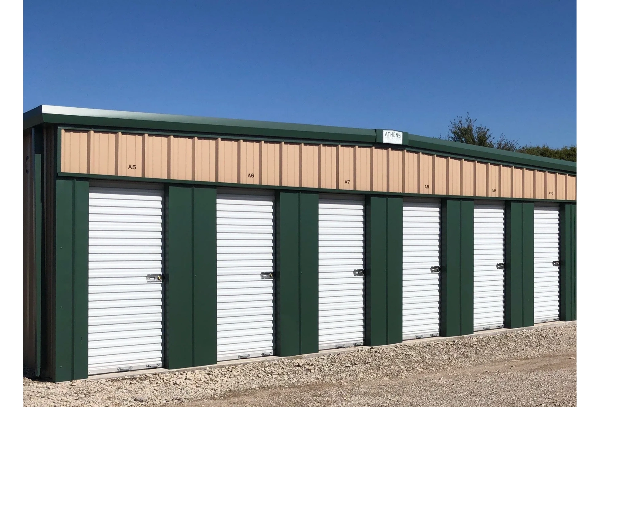 Storage unit row at County Line Storage